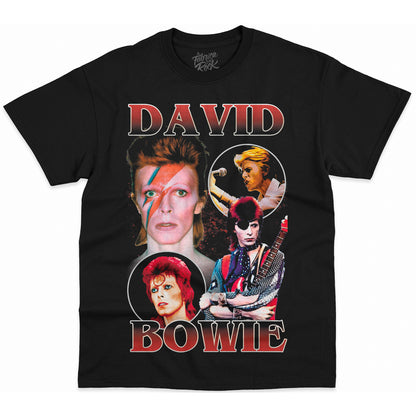 POLERA NEGRA BOWIE RETRO