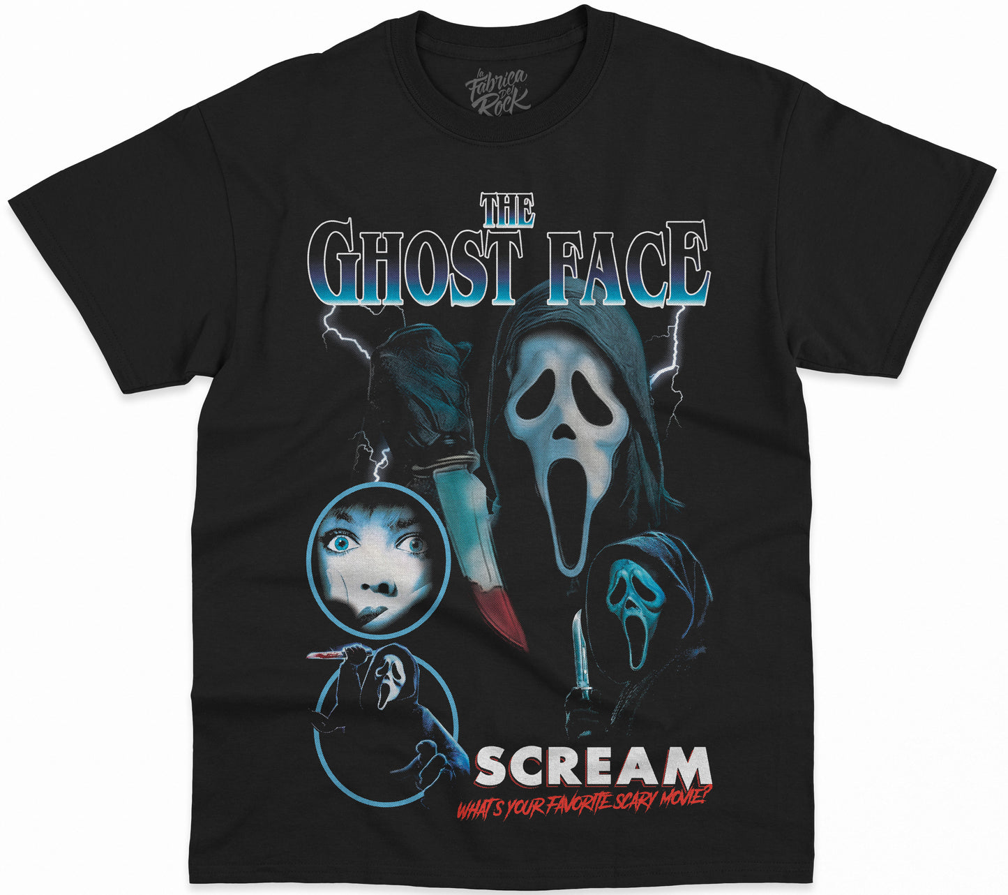 POLERA NEGRA GHOST FACE