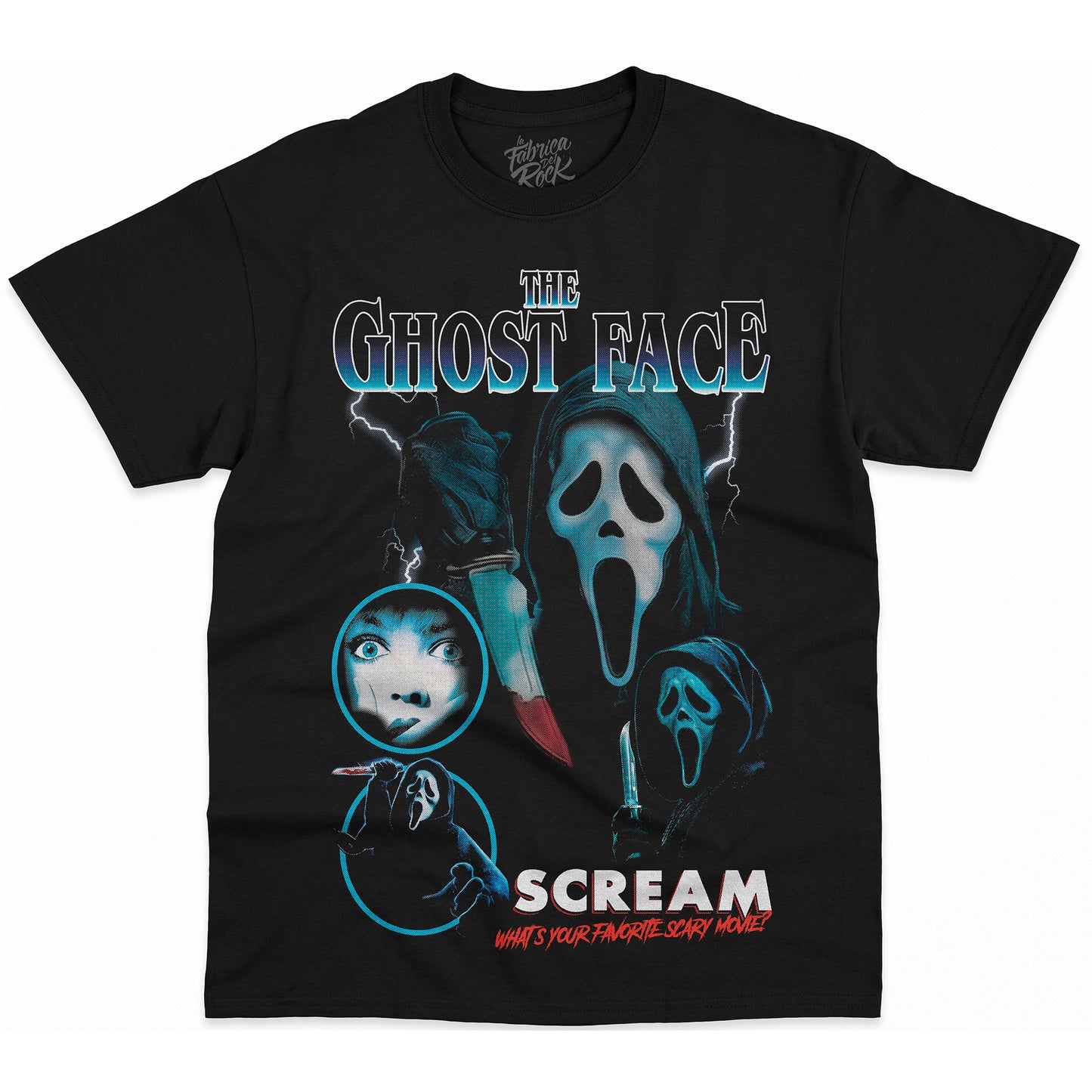 POLERA NEGRA GHOST FACE
